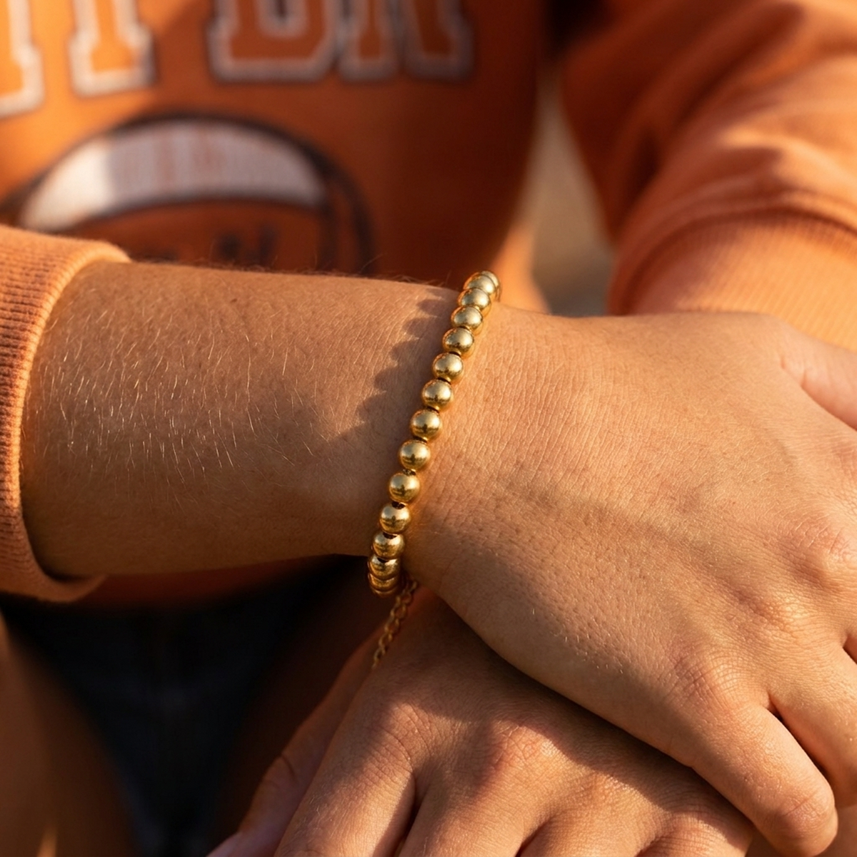 Gold Bead Bracelet