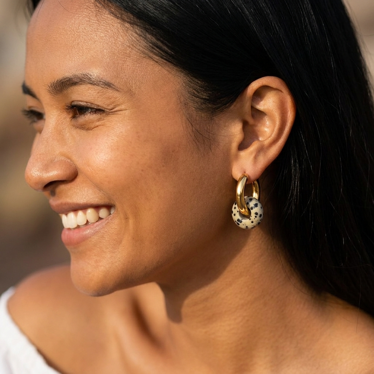 Dalmatian Jasper Earrings