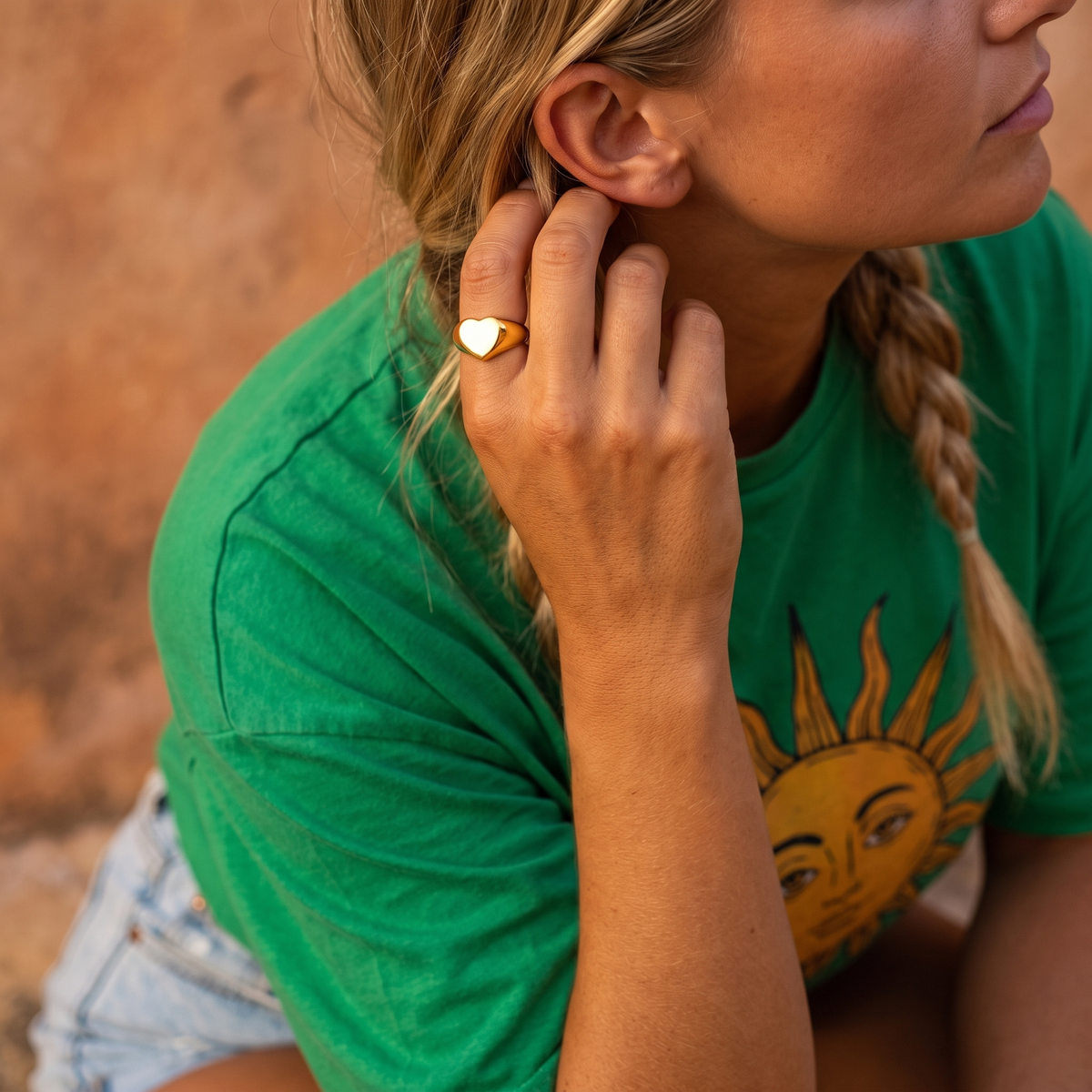 Heart Signet Ring