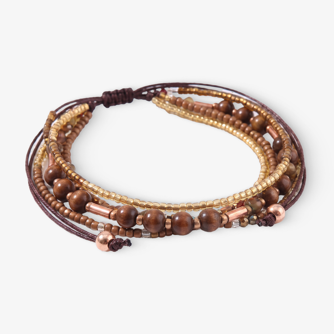 Boho Beads Pack Brown