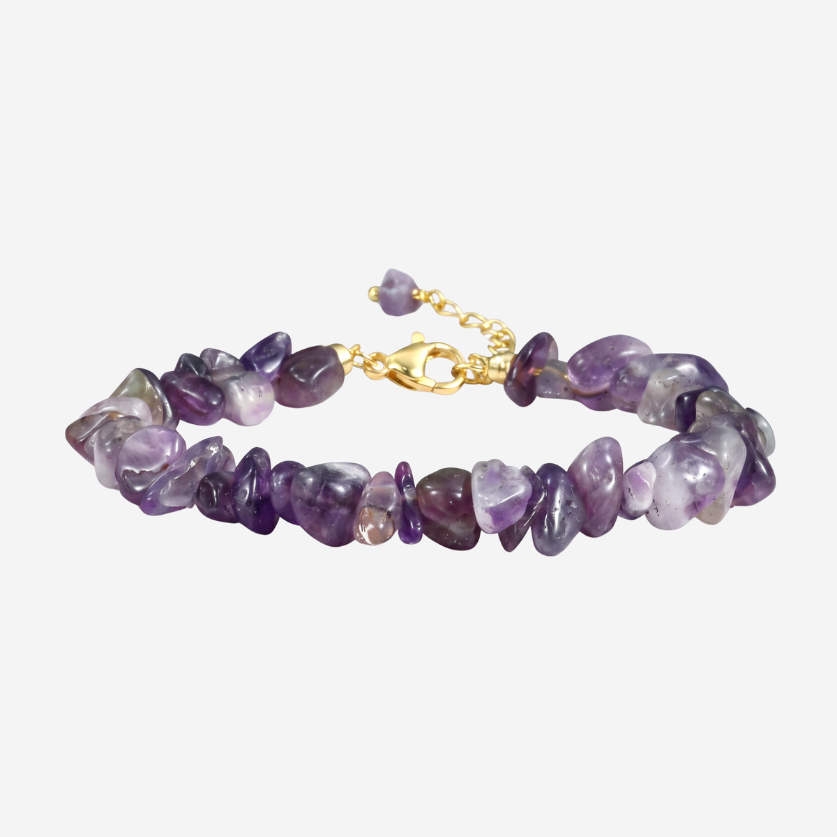 Amethyst Chip Bracelet