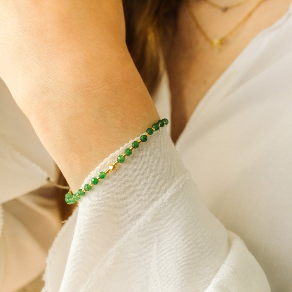Emerald Beaded Bracelet - ISLA IDA™